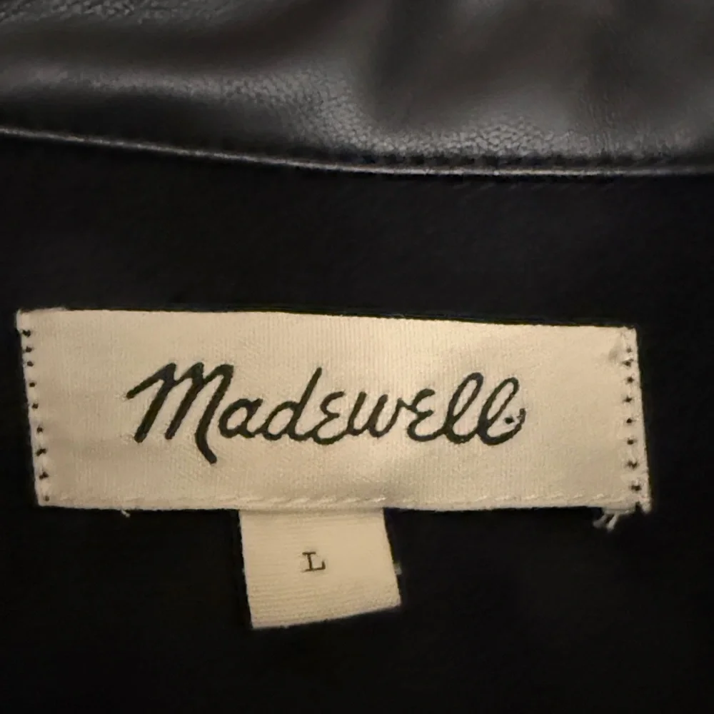 Madewell Black Leather Jacket - Picture 2 of 2